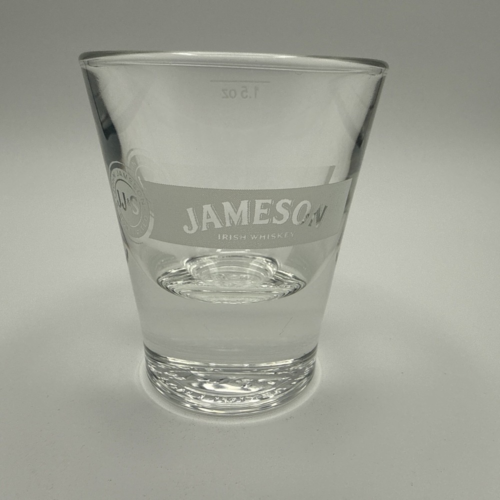 Jameson Irish Whiskey 1.5oz Clear Logo Shot Glass